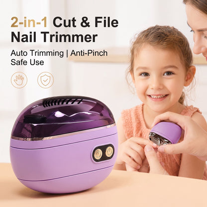 ⏳Time-Limited Special⏰2-in-1 Smart Electric Nail Trimmer & Polisher for All Ages 👨‍👩‍👧‍👦 – Blade-Free, Blood-Free & Stress-Free Nail Care! 💅