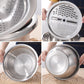 ⏳Time-Limited Special⏰German Quality 3-in-1 Stainless Steel Grater Bowl