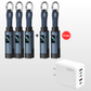⏳Time-Limited Special⏰4-in-1 Charging Cable with Digital Display & Keychain – Fast-Charging, Kink-Resistant & Compact
