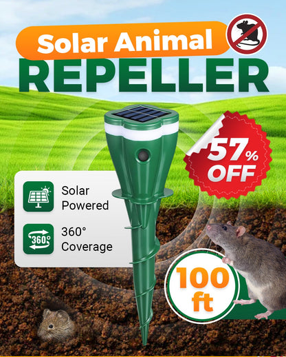 ⏳Time-Limited Special⏰Solar Powered Waterproof Screw Mole Repellent