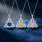 ⏳Time-Limited Special⏰Birthstone Celtic Trinity Knot Heart Necklace✨ Heart Shape Celtic Trinity Knot Birthstone Pendant