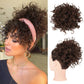⏳Time-Limited Special⏰Short, curly hairpiece – Chignon with elastic drawstring