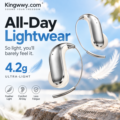 ⏳Time-Limited Special⏰Bluetooth 6.0 Earbuds – 4.2g ultra-light, barely there feel. 48H playtime, IPX5 sweatproof. Perfect for runs & daily listening. ⚡✨