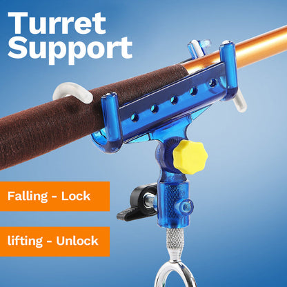 ⏳Time-Limited Special⏰Fishing Rod Self-Locking Turret Bracket – Rotatable, Anti-Slip, Corrosion Resistant ✨