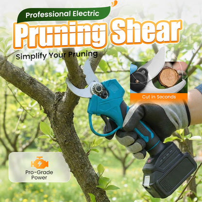 🔥 60% OFF! ✨ ELECTRIC PRUNING SHEARS - Cordless & 10mm Cutting Capacity, 2-Hour Fast Charge, Ergonomic Design for Garden and Orchard 🌿🔋