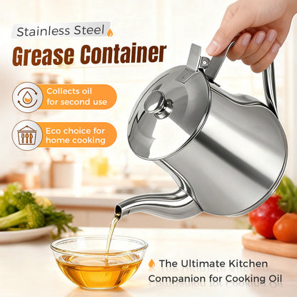 ⏳Time-Limited Special⏰Stainless Steel Oil Filter Pot