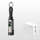 ⏳Time-Limited Special⏰4-in-1 Charging Cable with Digital Display & Keychain – Fast-Charging, Kink-Resistant & Compact