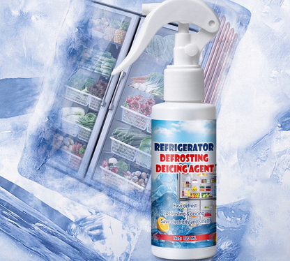 ⏳Time-Limited Special⏰Fast-Acting Defrosting Spray & Car Deicer | Anti Re-Freezing Formula with Free Scraper for Fridge, Freezer & Windshields
