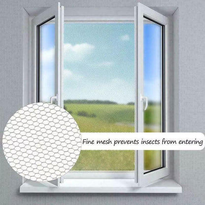 ⏳Time-Limited Special⏰FlyFree 3-Second Fit Window Mesh – Ultra-fine 1.0mm mesh – Blocks virtually all bugs, breathable & invisible – trusted by thousands of UK homes for a bug-free summer! 🏡✨