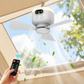 ⏳Time-Limited Special⏰Rechargeable Ceiling Fan with LED Light – Cool & Bright Anywhere ✨