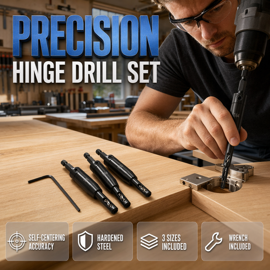 ⏳Time-Limited Special⏰Self-Centering Hinge Drill Bit Set