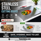 ⏳Time-Limited Special⏰Must‑Have Cooking Tool！🥩🥦Safer, Cleaner & More Convenient!💥304 Stainless Steel Cutting Board