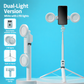 ⏳Time-Limited Special⏰180cm Smart Face-Tracking PTZ Selfie Stick – 360° Auto Follow Phone Tripod with Fill Light, 4-Axis Anti-Shake for Live Streaming & Video Shooting