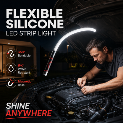⏳Time-Limited Special⏰Flexible Silicone LED Strip Light – Waterproof, Dimmable, and Easy to Install for Indoor and Outdoor Use