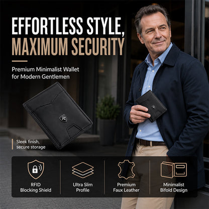⏳Time-Limited Special⏰RFID-Blocking Leather and Carbon Fiber Credit Card Holder
