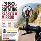 ⏳Time-Limited Special⏰360° Rotating Rearview Mirror – Clear view behind, no more neck twisting. Fits bikes, e‑bikes & motorcycles. Tool‑free silicone strap! 🛡️✨