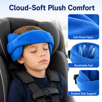 ⏳Time-Limited Special⏰Kids Car Seat Head Support Strap｜Plush Padded Adjustable Nap Rest Band
