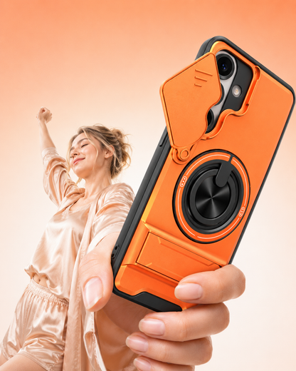 ⏳Time-Limited Special⏰Samsung Phone Case – Sliding Camera Cover, Rotatable Ring, Magnetic Mount