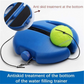 ⏳Time-Limited Special⏰Rebound Tennis Trainer Kit with Stable Weighted Base – Adjustable Elastic Rope Self Practice Tennis Training Tool, Portable Solo Tennis Swing Accuracy Trainer for Indoor Outdoor Backyard