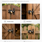 ⏳Time-Limited Special⏰Heavy-Duty Long Throw Gate Lock – Dual-Sided Key, 5 Keys Included 🏡