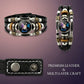 ⏳Time-Limited Special⏰Glow-in-the-dark leather zodiac sign bracelet for men and women (6.9/8.1 inches)♑️