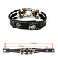 ⏳Time-Limited Special⏰Glow-in-the-dark leather zodiac sign bracelet for men and women (6.9/8.1 inches)♑️