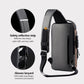 ⏳Time-Limited Special⏰Anti-Theft Unisex Crossbody Sling Bag – Hard Shell, Waterproof, USB Charging, RFID Blocking 🔒