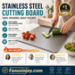 ⏳Time-Limited Special⏰Must‑Have Cooking Tool！🥩🥦Safer, Cleaner & More Convenient!💥304 Stainless Steel Cutting Board