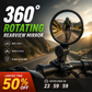 ⏳Time-Limited Special⏰360° Rotating Rearview Mirror – Clear view behind, no more neck twisting. Fits bikes, e‑bikes & motorcycles. Tool‑free silicone strap! 🛡️✨