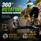 ⏳Time-Limited Special⏰360° Rotating Rearview Mirror – Clear view behind, no more neck twisting. Fits bikes, e‑bikes & motorcycles. Tool‑free silicone strap! 🛡️✨