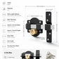 ⏳Time-Limited Special⏰Heavy-Duty Long Throw Gate Lock – Dual-Sided Key, 5 Keys Included 🏡
