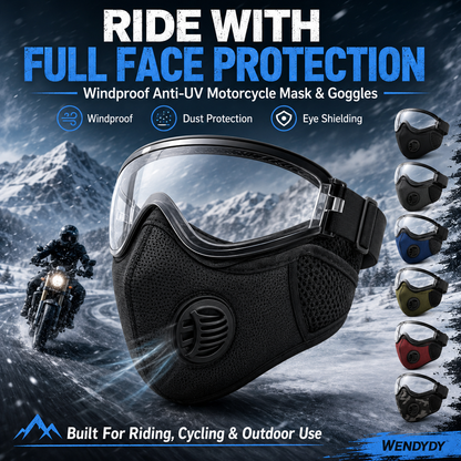 ⏳Time-Limited Special⏰Windproof Anti-UV Motorcycle Mask & Goggles