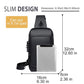 ⏳Time-Limited Special⏰Anti-Theft Unisex Crossbody Sling Bag – Hard Shell, Waterproof, USB Charging, RFID Blocking 🔒