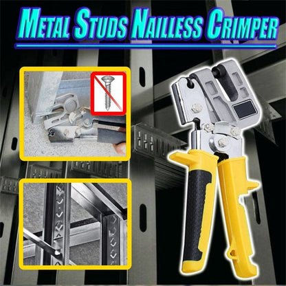 ⏳Time-Limited Special⏰Metal Stud Fastening Crimper – Screw-Free, Time-Saving & Extended Leverage – For Drywall Framing & Construction 🏗️