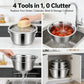 ⏳Time-Limited Special⏰German Quality 3-in-1 Stainless Steel Grater Bowl