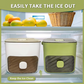 ⏳Time-Limited Special⏰Essential for summer🥤🧊 Ice Cube Maker with Storage – 48 cubes at once, leak‑proof lid. Stackable, saves space. Includes ice scoop & tong.
