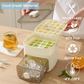 ⏳Time-Limited Special⏰Essential for summer🥤🧊 Ice Cube Maker with Storage – 48 cubes at once, leak‑proof lid. Stackable, saves space. Includes ice scoop & tong.