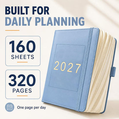 ⏳Time-Limited Special⏰2027 Planner – A5 Size, One Page Per Day with Dates – Perfect for Daily Notes and Future Reference ✨