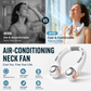 ⏳Time-Limited Special⏰Neck Air Conditioner Fan – Ultra‑quiet, 360° rotating, 3 speeds. Hands‑free cooling, long battery. Summer essential! 😎🌬️