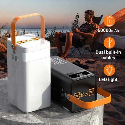 ⏳Time-Limited Special⏰Outdoor Portable Fast Charging Power Bank with LED Light