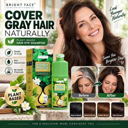 ⏳Time-Limited Special⏰Long‑Lasting Plant‑Based Foam Hair Dye｜Ammonia‑Free Easy DIY At‑Home Foam Hair Color