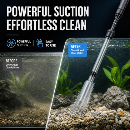 ⏳Time-Limited Special⏰Electric Aquarium Gravel Cleaner – Powerful Siphon, Hands-Free Operation & Crystal-Clear Tank Water ✨