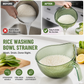 ⏳Time-Limited Special⏰Wash Rice Without Losing a Grain – Fine Mesh Colander Bowl with Handle. UK Stock
