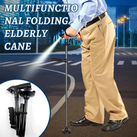 ⏳Time-Limited Special⏰Multifunctional Folding Elderly Cane🦯