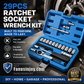 ⏳Time-Limited Special⏰29pcs Core Ratchet Socket Wrench Kit – Chrome‑vanadium steel, 11 sockets & 10 bits. Perfect for car repairs & DIY – save on garage bills! 🛠️✨
