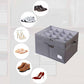 ⏳Time-Limited Special⏰Shoe Organizer with Adjustable Dividers & Clear Cover – Extra-Large Capacity, Durable Fabric & Easy Installation 🔍✨