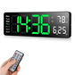 ⏳Time-Limited Special⏰16" Large Digital Clock with Temperature, Date, Auto DST, Night Light, Auto Brightness Dimmer