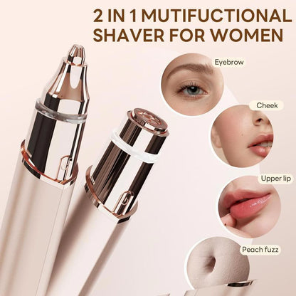 ⏳Time-Limited Special⏰2-in-1 Facial Hair Remover & Eyebrow Trimmer – Precise, Gentle & Easy-to-Use for Smooth Skin ✨🌸