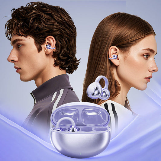 ⏳Time-Limited Special⏰Bluetooth 5.4 Clip-On Open Ear Earbuds – Noise cancelling & stereo sound – Perfect for sports, calls or travel – secure fit, long battery 🔋✨