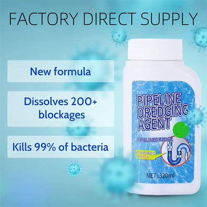 ⏳Time-Limited Special⏰Powerful Pipe Dredging Agent for Kitchen and Toilet Pipelines - Dissolves 200+ Blockages and Kills of Bacteria